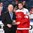 BUFFALO, NEW YORK - DECEMBER 26: Denmark's Phillip Schultz #27 receives the player of the game award following a match-up against USA during the preliminary round of the 2018 IIHF World Junior Championship. (Photo by Andrea Cardin/HHOF-IIHF Images)

